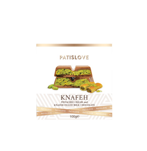 Chocolate Turco Barra c/ Pistache Patislove 100g (Importação Brasão)