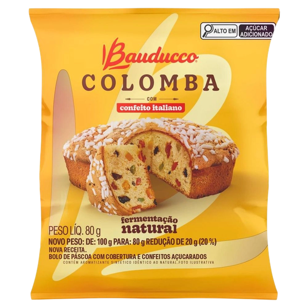 Colomba Pascal Mini Frutas Bauducco 80g