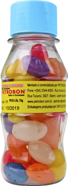 Confeito Tubete Garrafa 70gr