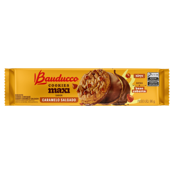 Cookies Bauducco Maxi Caramelo Salgado 96g