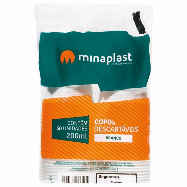Copo Plástico Minaplast 200ml c 50