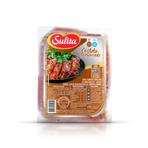 Costela Suína Tambleada Temperada Sulita Kg