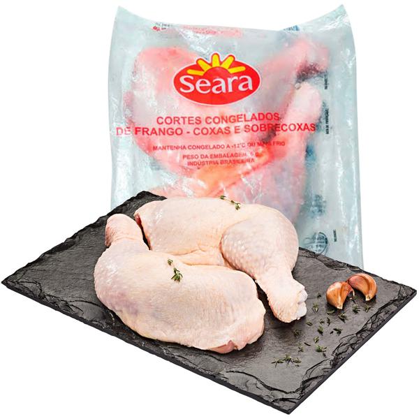 Coxa e Sobrecoxa de frango Seara Congelada sem dorso  Kg