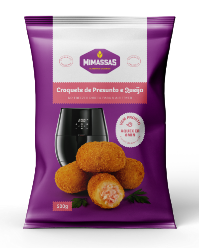 Croquete De Presunto e Queijo Mimassas 500g
