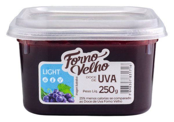 Doce De Frutas Forno Velho Uva Light 250g