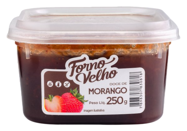 Doce De Frutas Morango Forno Velho 250g