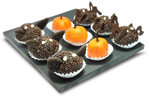 Docinhos Divertidos de Halloween Brasão Kg