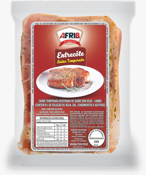 Entrecot Suino Temperado Resfriado Afrib Kg