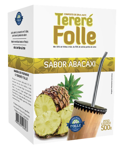 Erva Mate Tererê Abacaxí Folle 500g