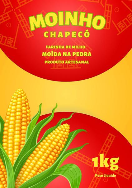 Farinha de Milho Moída na Pedra Moinho Chapeco 1kg