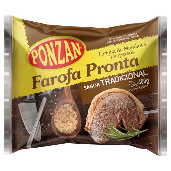 Farofa Pronta Ponzan 400g