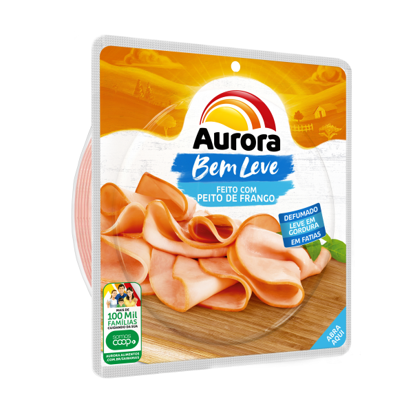 Feito De Frango Defumado Aurora Fatiado 180g