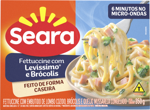 Fetuccine Seara Peru e Brocólis 350g