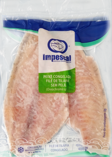 Filé De Tilápia Sem Pele Congelado Impescal 400g