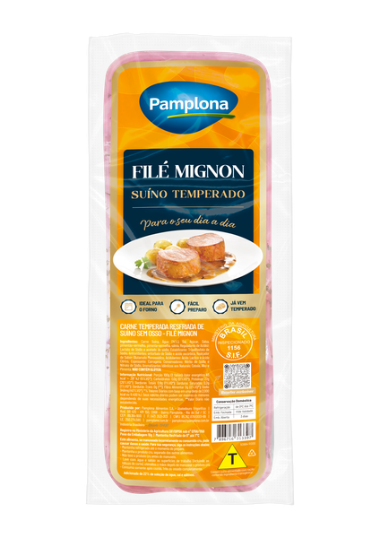 Filé Mignon Suíno Temperado Pamplona Kg