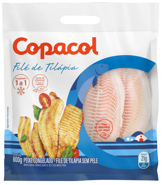 Filé Tilápia Congelado Copacol 800g