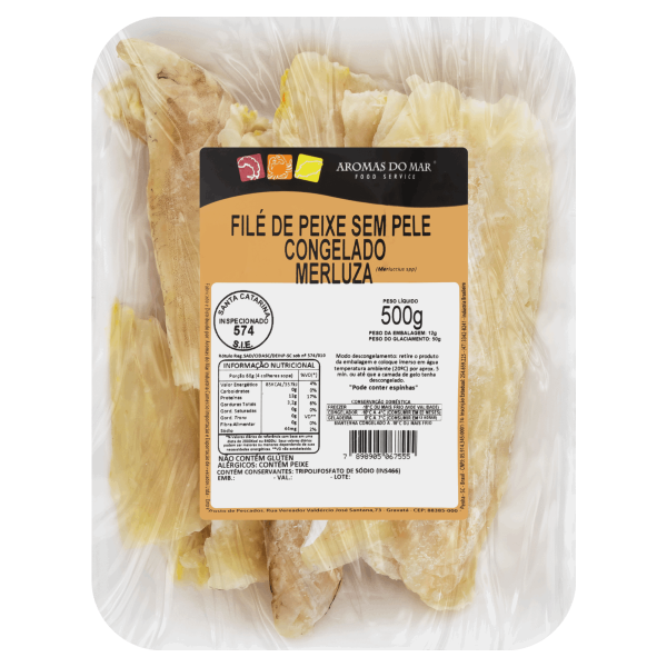 File De Merluza Congelado Aromas Do Mar  500g