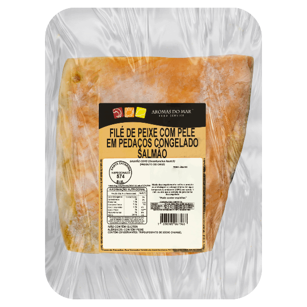 File de Salmao Congelado Aroma Do Mar 500g