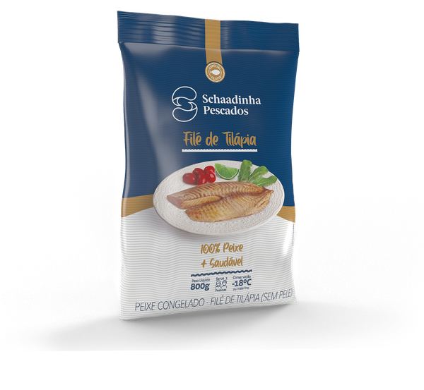 File de Tilapia Congelado Schaadinha 800g