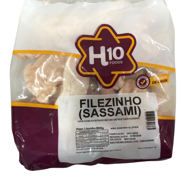 Filezinho Sassami De Frango Iqf H10 Foods 800g