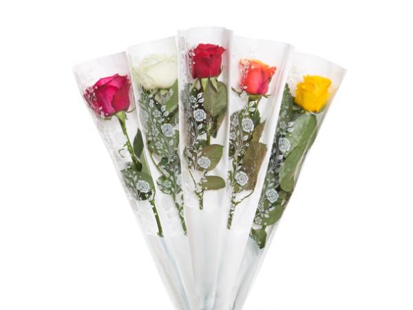 Flor Rosa Botão Tubete 40cm