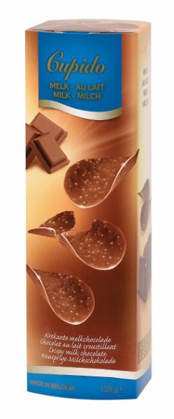 Folhas De Chocolate Cupido Ao Leite 125g