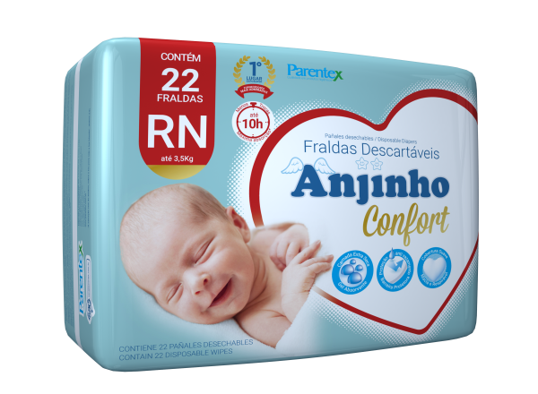 Fralda Anjinho Confort Dia Noite Rn C/22
