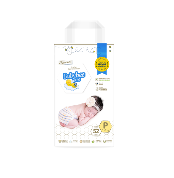 Fralda Baby Bee Dermoproteção p C/52