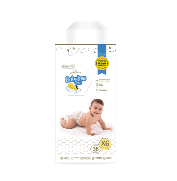 Fralda Baby Bee Dermoproteção Xg C/38