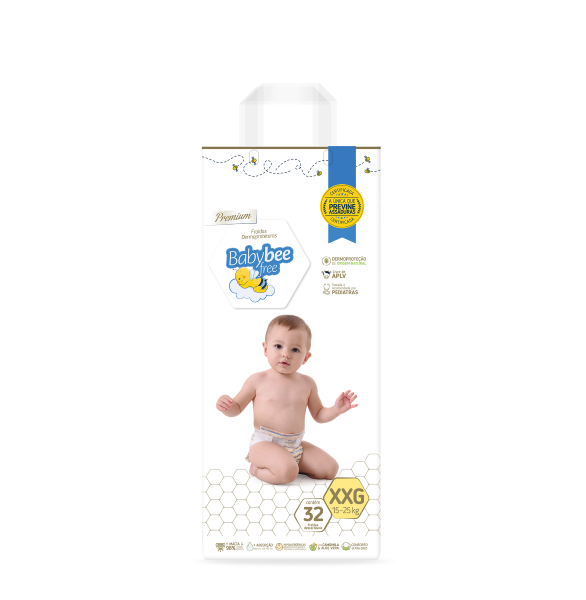 Fralda Baby Bee Dermoproteção Xxg C/32