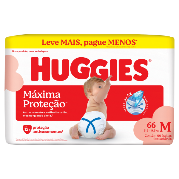 Fralda Huggies Supreme Care Hipzinha Tamanho M C/66