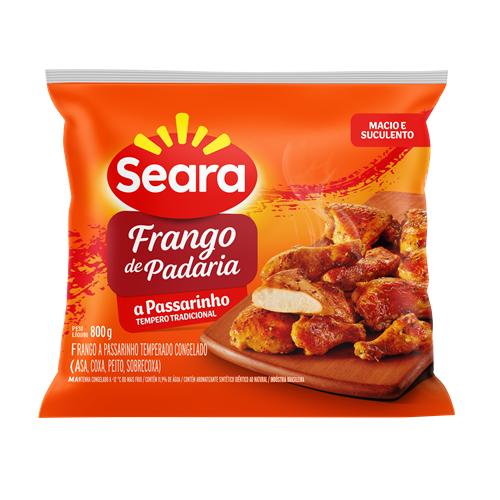 Frango a Passarinho Padaria Temperado Seara 800g