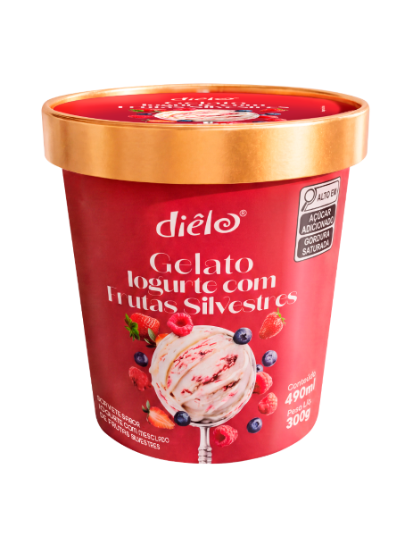 Gelato Iogurte Frutas Silvestres Diêlo 490ml