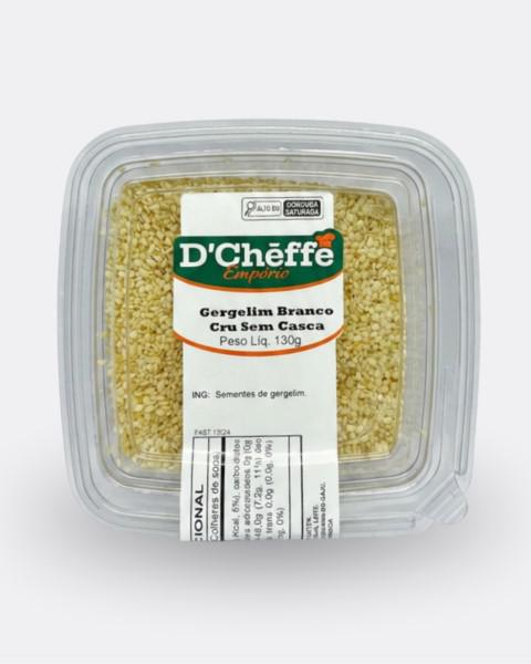 Gergelim Branco Cru Sem Casca Dcheffe 130g