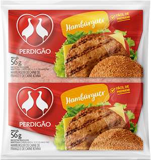 Hambúrguer Perdigão Bovino 56g