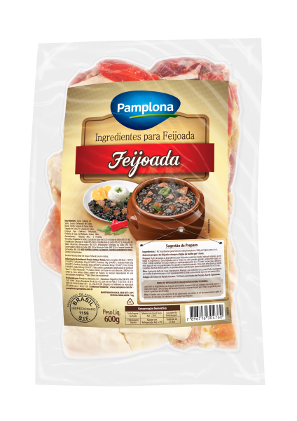 Ingredientes Feijoada Pamplona 600g