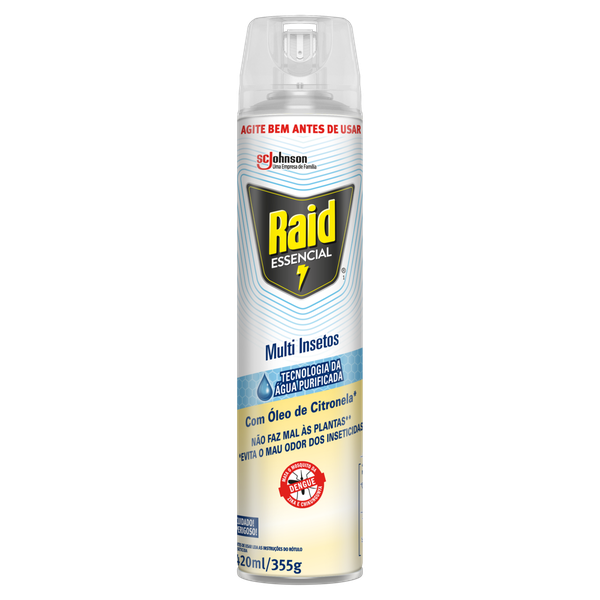 Inseticida Aerossol Raid Multi-Insetos Citronela 420ml