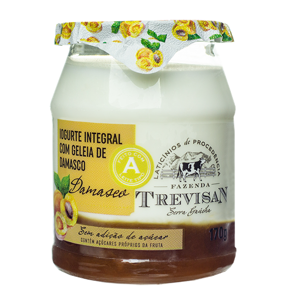Iogurte Fazenda Trevisan Geléia Damasco 170g