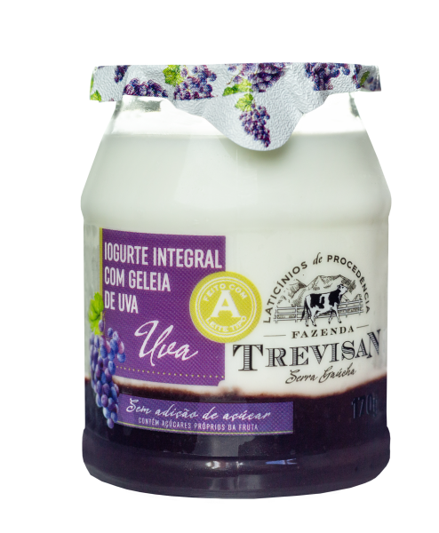 Iogurte Integral Fazenda Trevisan Geléia Uva 170g