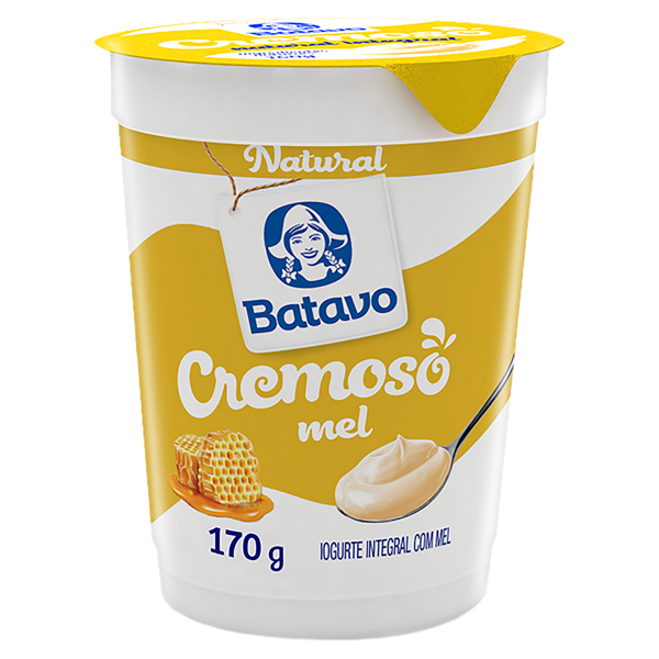 Iogurte Natural Batavo Mel 170gr