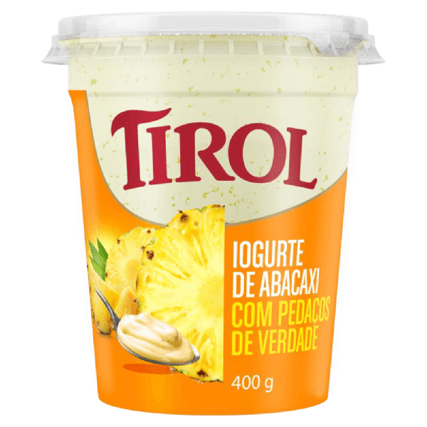 Iogurte Pedacos Abacaxi Tirol 400g