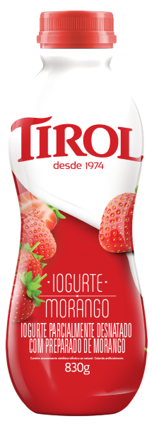 Iogurte Tirol Garrafa Morango 830g