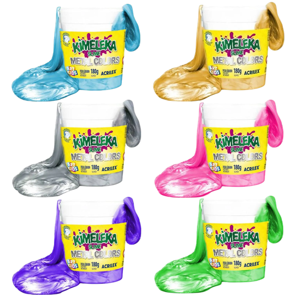 Kimeleka Acrilex Metálica Cores 180gr