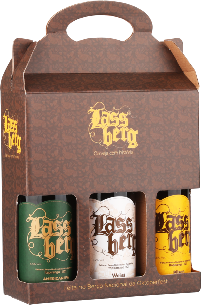 Kit Cerveja Lassberg 1ipa+1pilsen+1weiss 600ml
