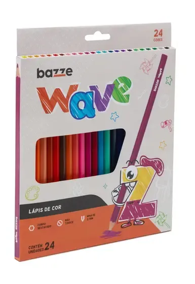 Lápis De Cor Bazze Wave Sext C/24