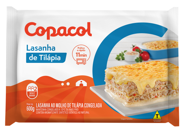 Lasanha De Tilápia Copacol 600gr