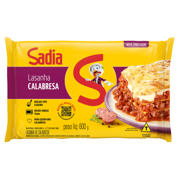 Lasanha Sadia Calabresa 600g