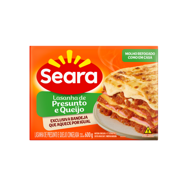 Lasanha Seara Presunto e Queijo 600g