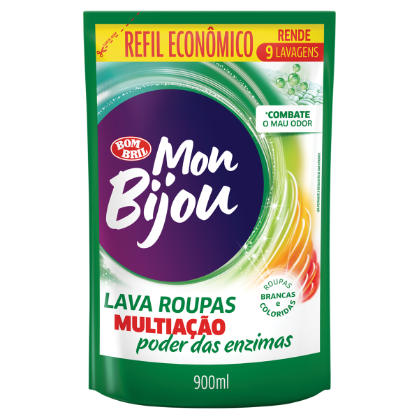 Lava Roupas Liquido Mon Bijou Verde 900ml