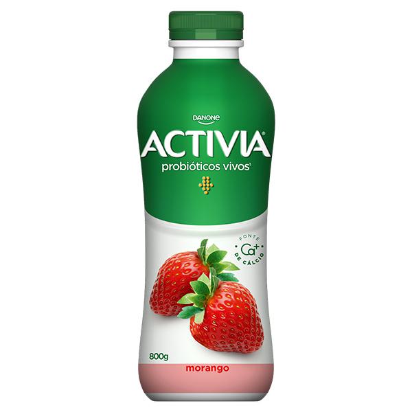 Leite Fermentado Activia Zero Lactose Morango 800g